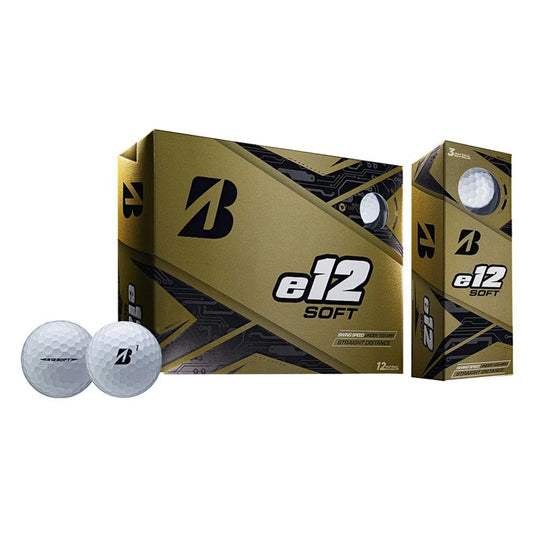 E12 Soft Golf Balls, White, 12 Pack